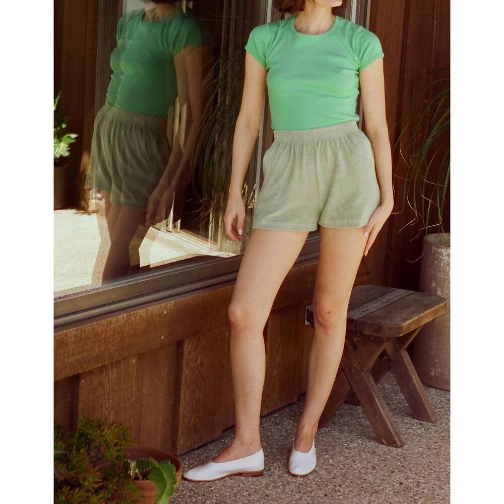 NEW GIL RODRIGUEZ terry port short in sage